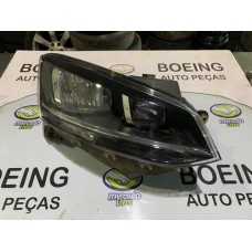 Farol Vw Fox 2015 2016 Mascara Negra Lado Direito Original Direito
