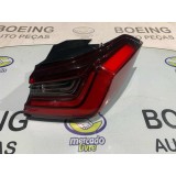 Lanterna Traseira Direita Canto Honda City Hatch 2024 Led Direito Vermelho/fumê