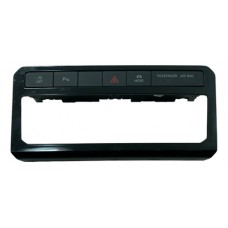 Moldura Botão Pisca Alerta Vw T-cross Comfortline 2023 2024 Preto