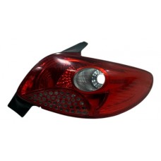 Lanterna Traseira Peugeot 207 Hatch 2009 011 Detalhe Direito Direito/passageiro Vermelho