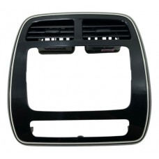 Moldura Painel Multimídia Difusor Renault Kwid 2018 20 2022 Preto