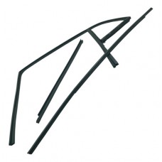 Kit Pestana Porta Traseira Hyundai Creta 2023 2024 Esquerda Preto