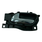 Maçaneta Interna Tras Citroen C4 Hatch 2009 10 2012 Esquerda Preto Dianteira