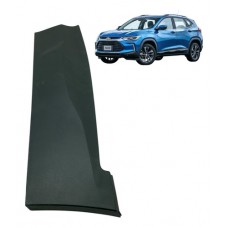 Friso Porta Traseira Chevrolet Tracker 2022 2023 Esquerda Preto