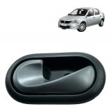 Maçaneta Interna Renault Logan 2011 2012 2013 Esquerda Preto Dianteira