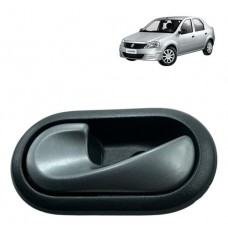 Maçaneta Interna Renault Logan 2011 2012 2013 Esquerda Preto Dianteira