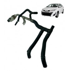Cano Agua C/mangueiras Toyota Yaris 1.5 2019 20 2021 22 2023 Cromada
