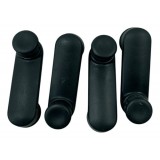 Kit 4 Manivelas Vidro Renault Sandero 2010 2011 2012