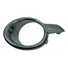 Moldura Farol Milha Peugeot 208 2014 2015 2016 Direito Prateado