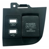 Tomada Auxiliar Usb 12v 180w Max Honda City Exl 2023 2024