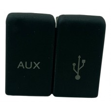 Botão Duplo Usb Auxilio Honda City 2015 2016 010