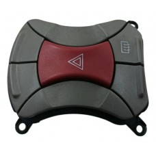 Botão Comando Pisca Alerta Fiat Doblo Hlx 2009 2010 2011 Vermelho E Cinza