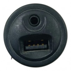 Entrada Auxiliar Usb Peugeot 208 2015 2016 2017 2018 Preto